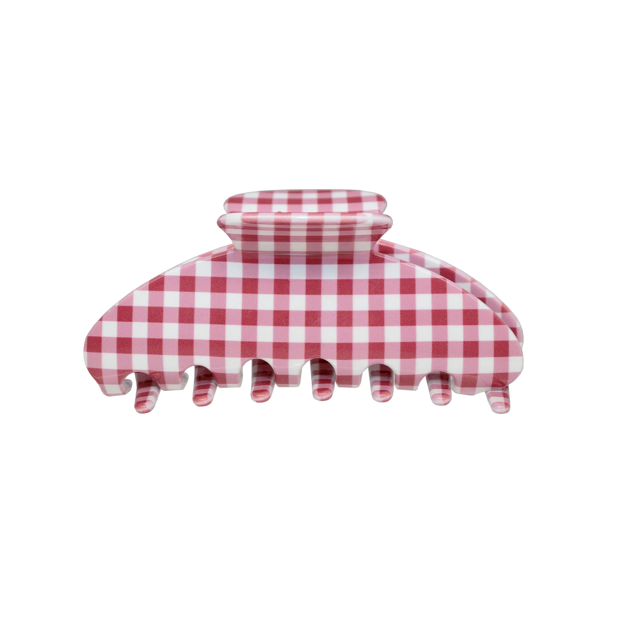 Big Effing Clip in Cherry Gingham