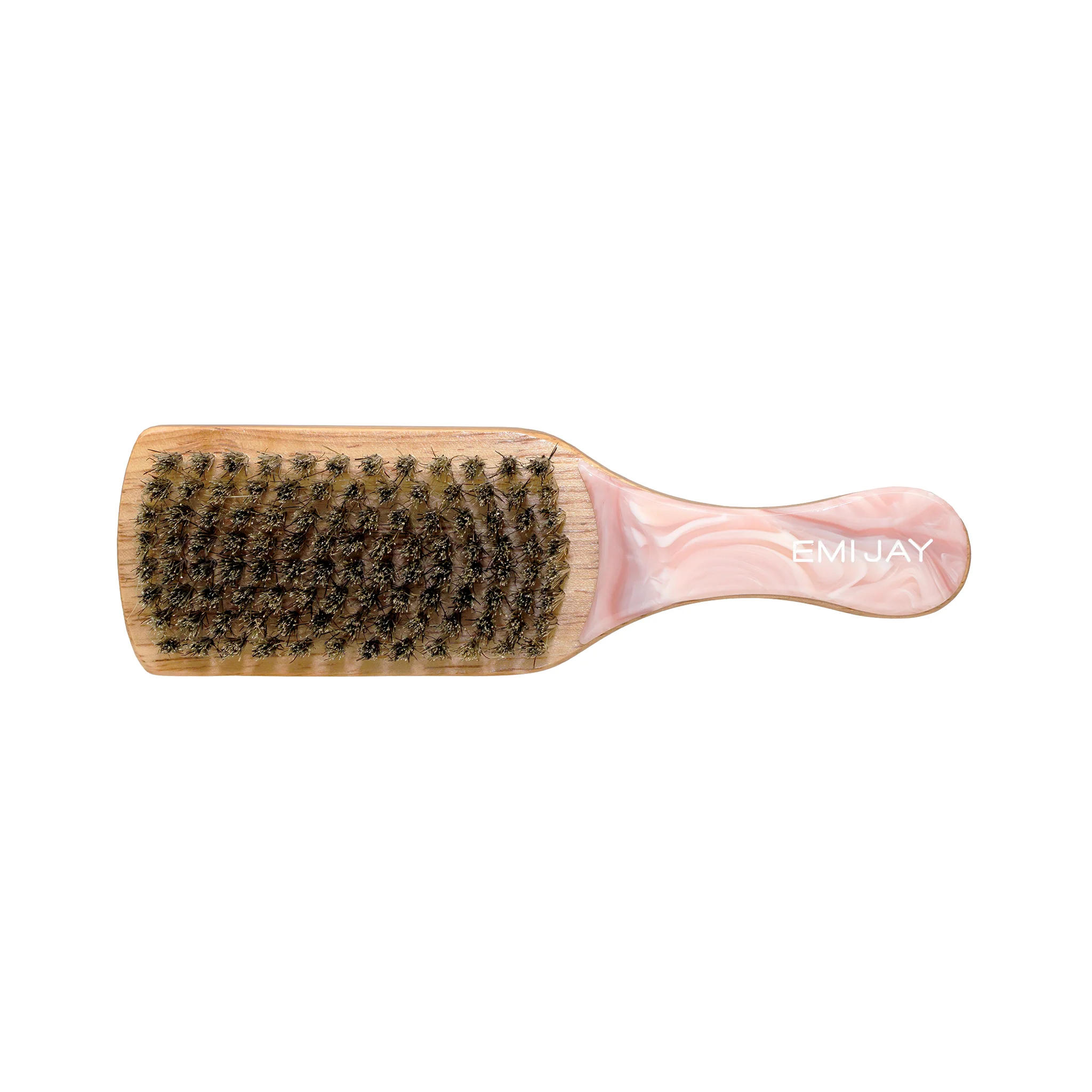 Mini Boar Bristle Brush in Pink Chantilly