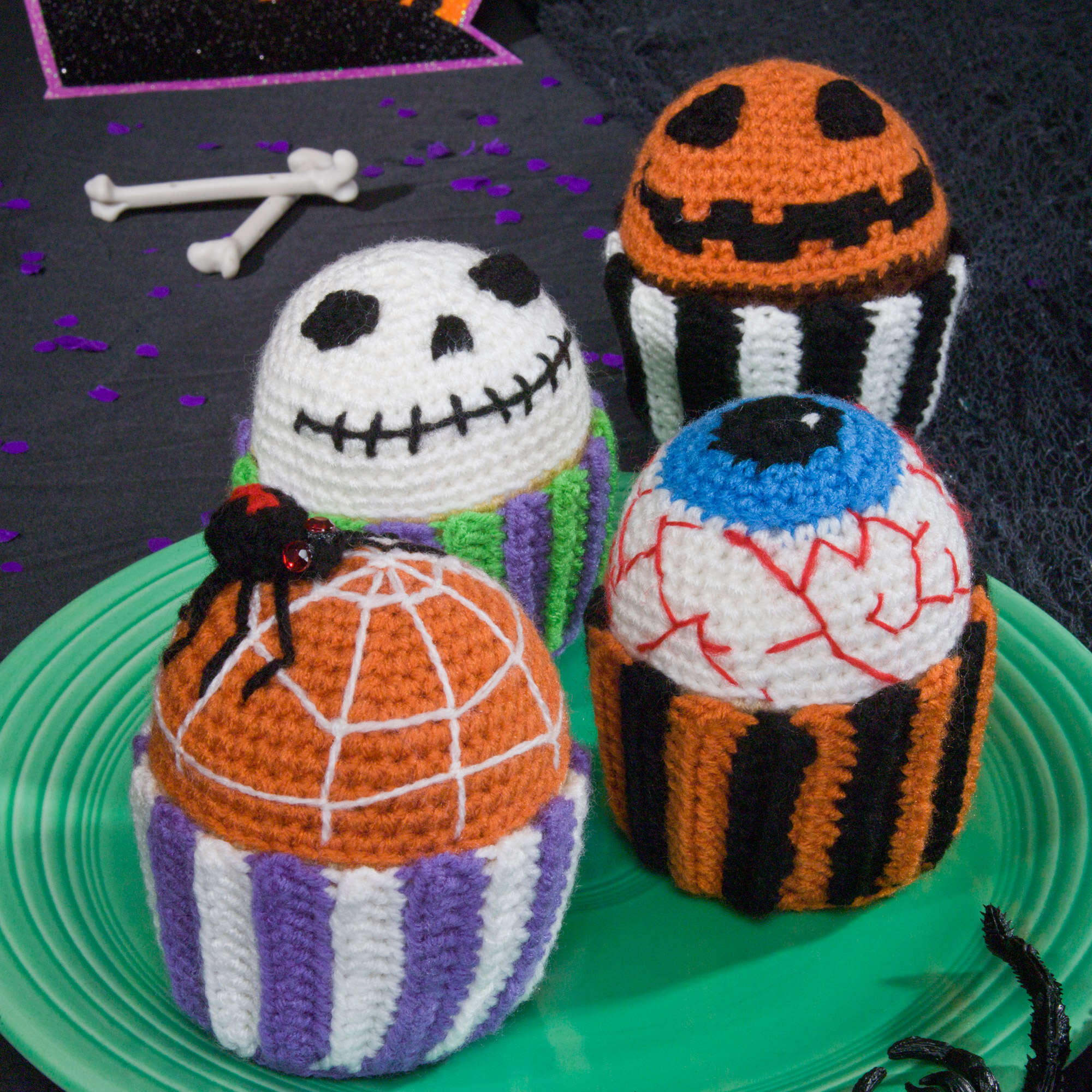 Red Heart Crochet Scary Muffins