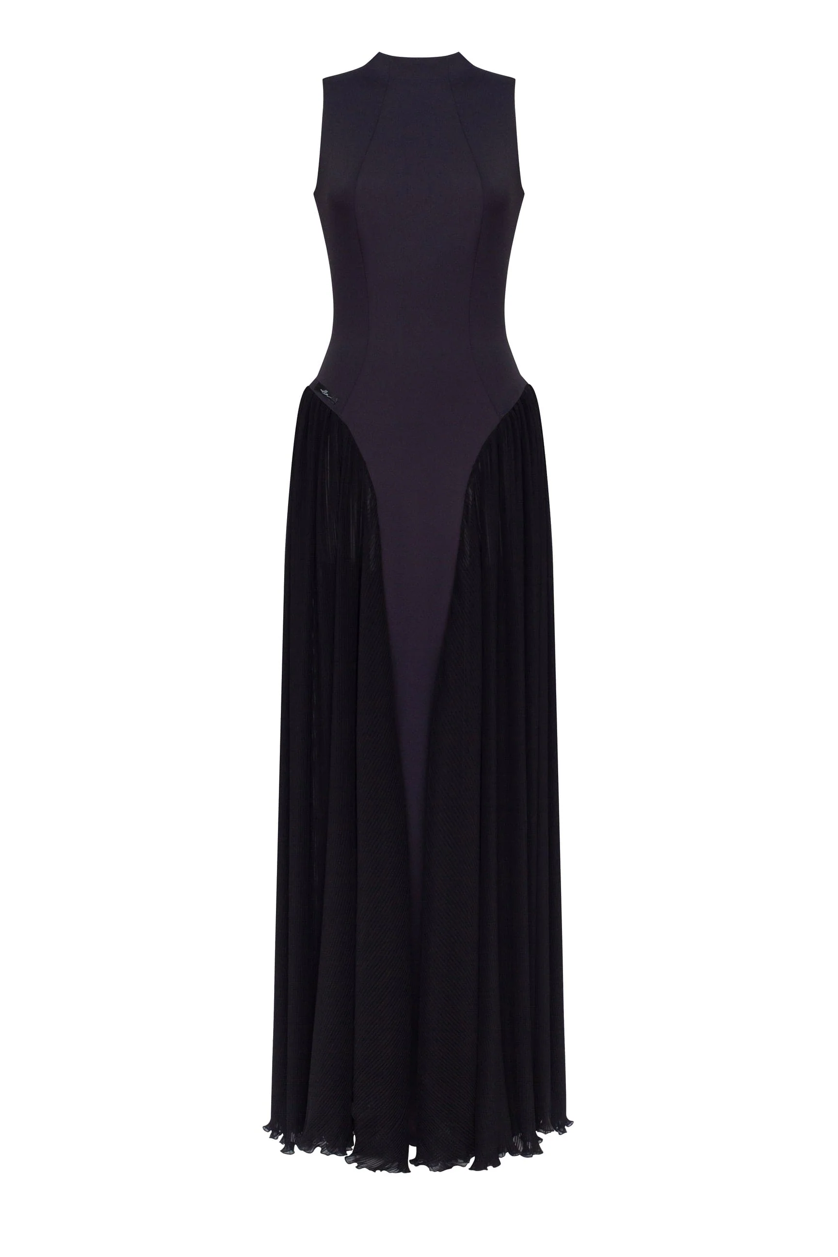 Elegant mock neck maxi dress, Parisienne
