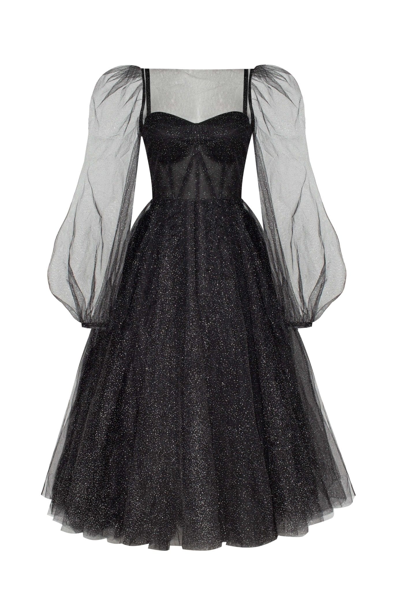 Combination sparkly tulle dress