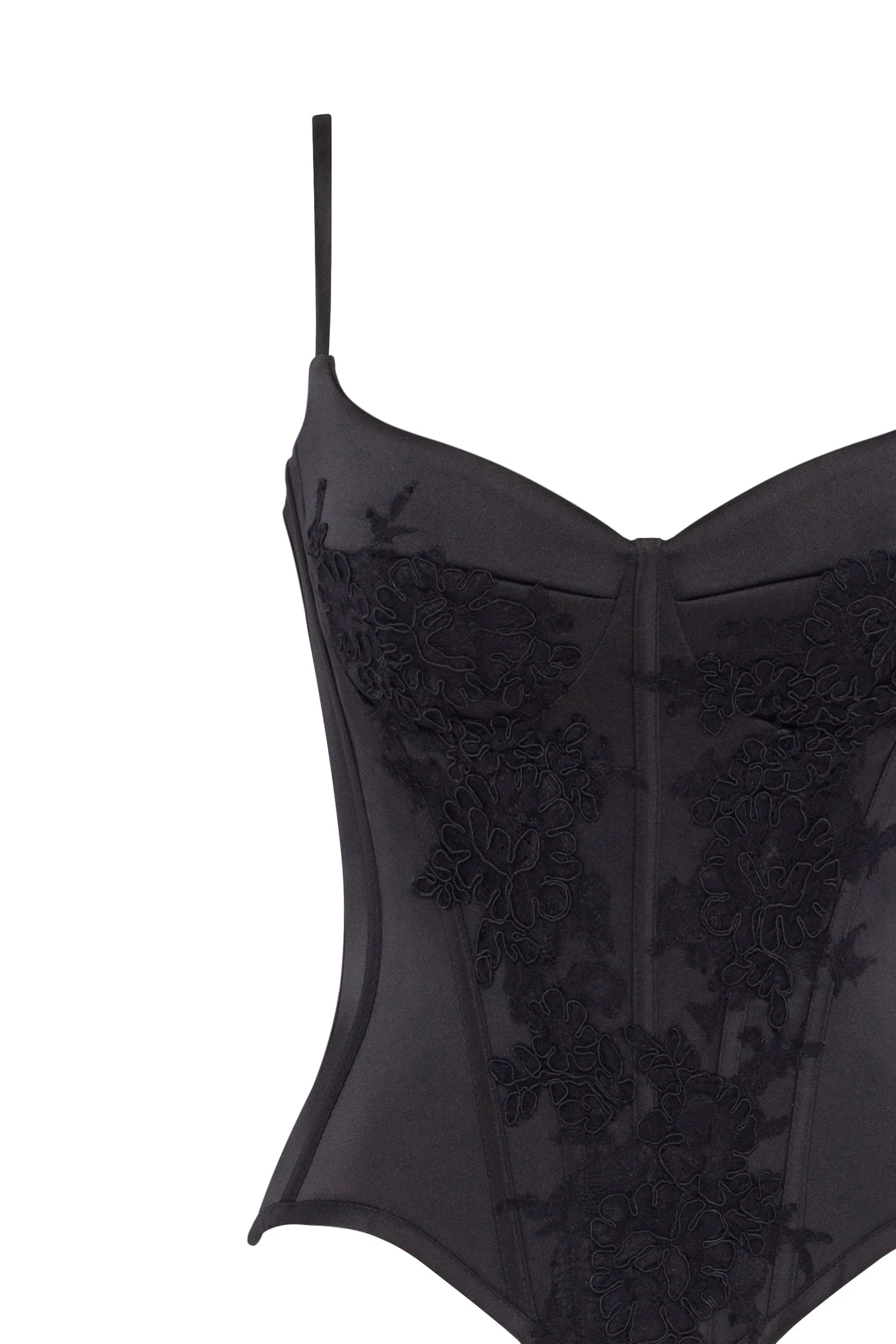 Obsidian lace corset, Parisienne