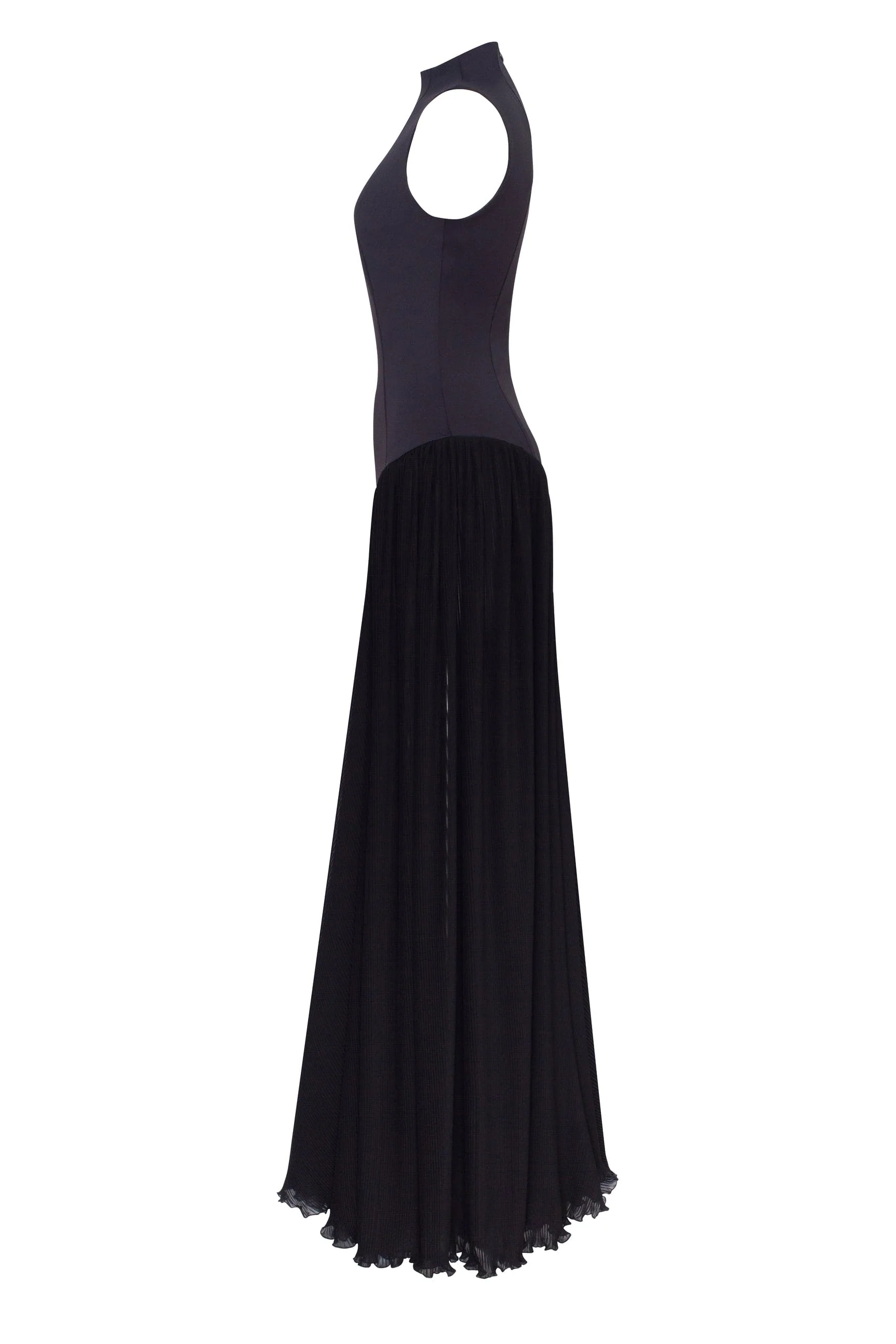 Elegant mock neck maxi dress, Parisienne