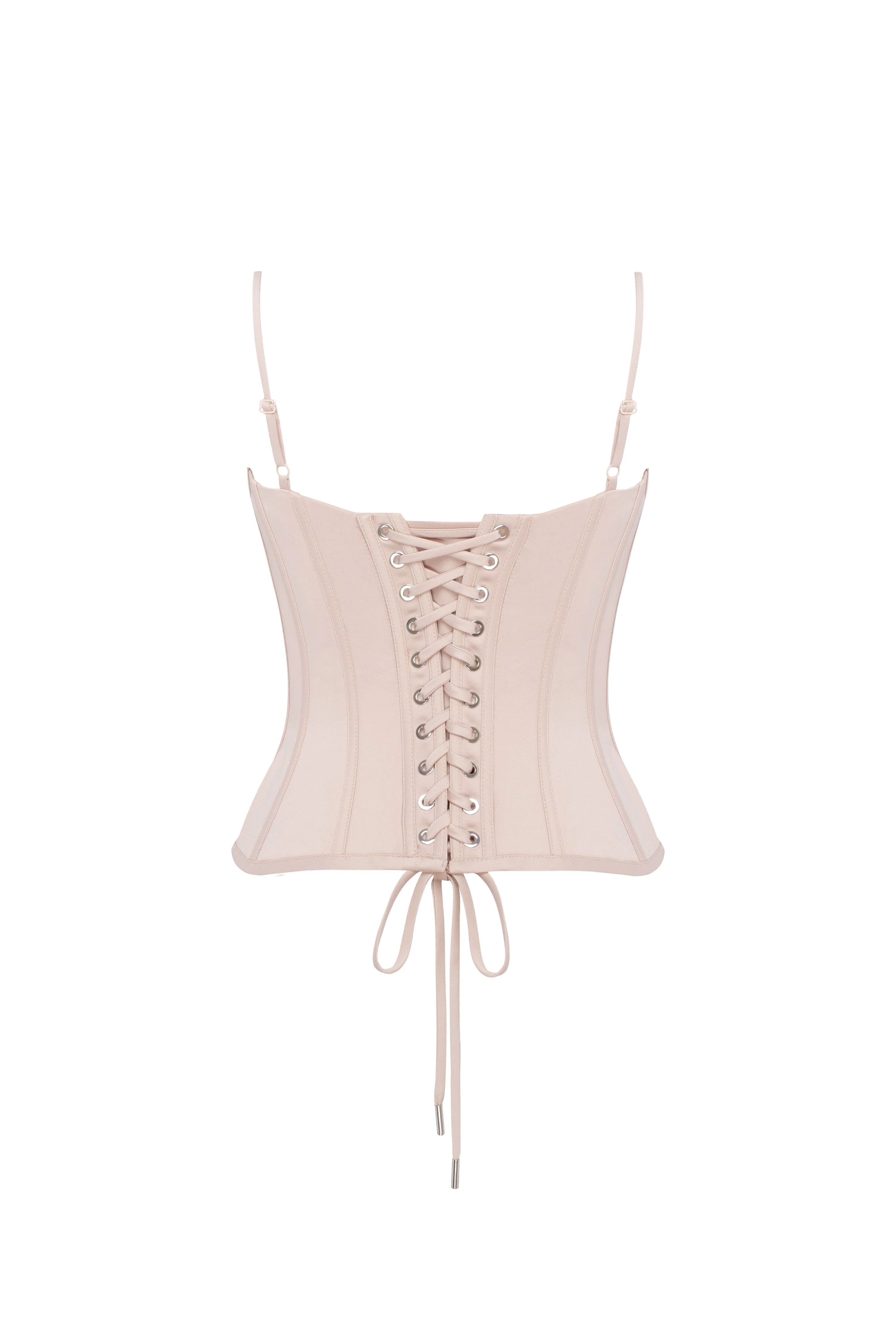 Beige sculpting lace corset, Parisienne
