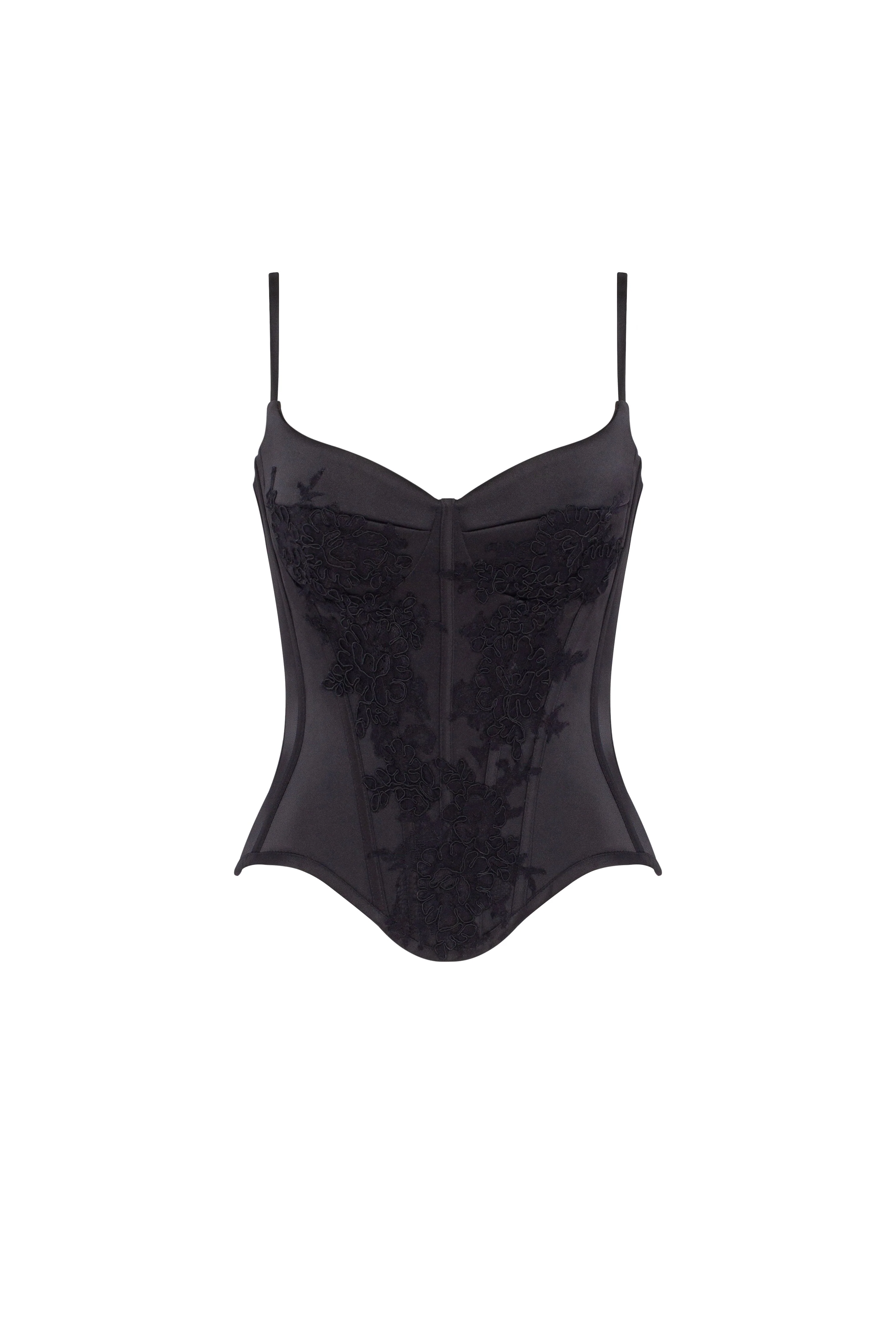 Obsidian lace corset, Parisienne