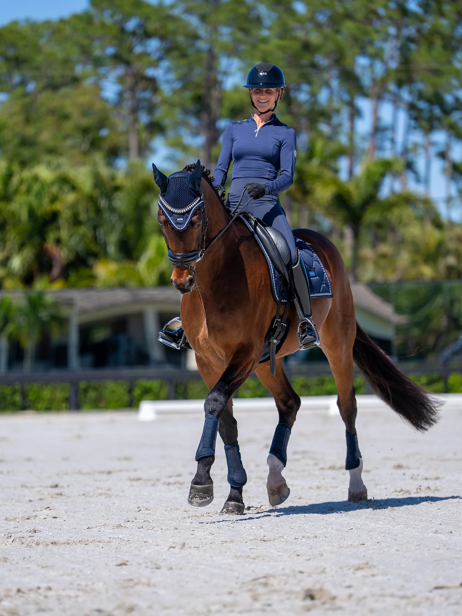 Ear Bonnet Midnight Blue