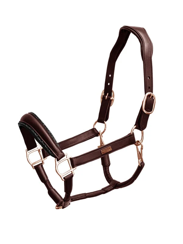 Glimmer Anatomic Leather Halter Moonless Night