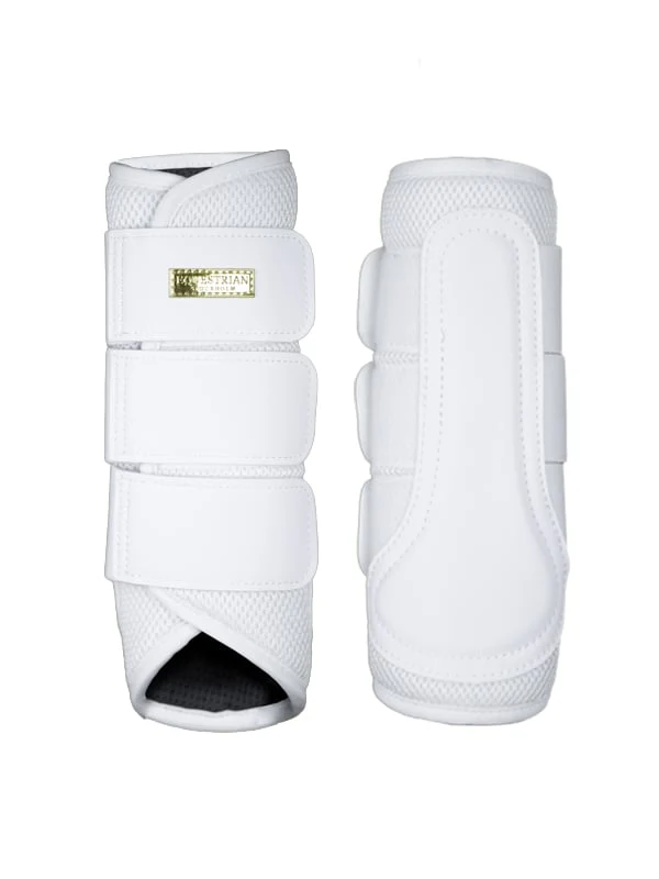 Classic Mesh Brushing Boots White Gold