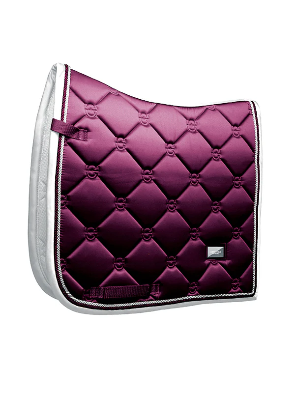 Dressage Saddle Pad Purple White Edge