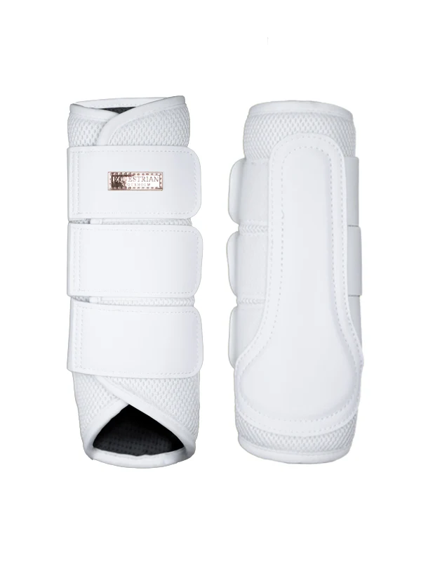 Classic Mesh Brushing Boots White Rose Gold