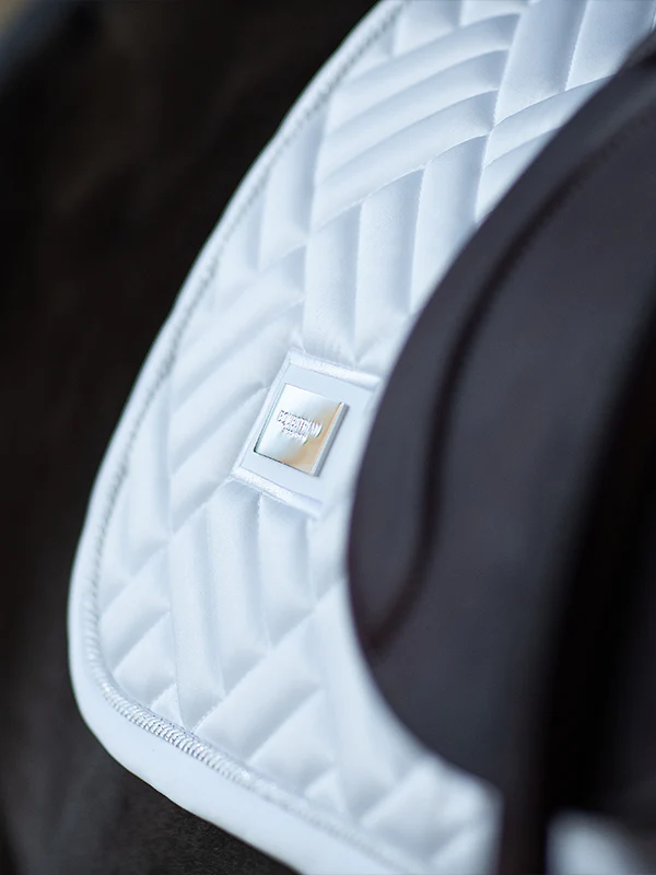 Jump Saddle Pad Modern White Perfection
