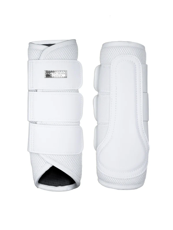 Classic Mesh Brushing Boots White Silver