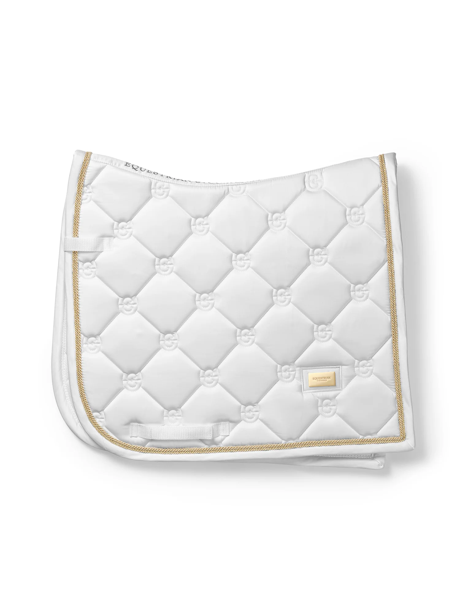 Dressage Saddle Pad White Perfection Gold