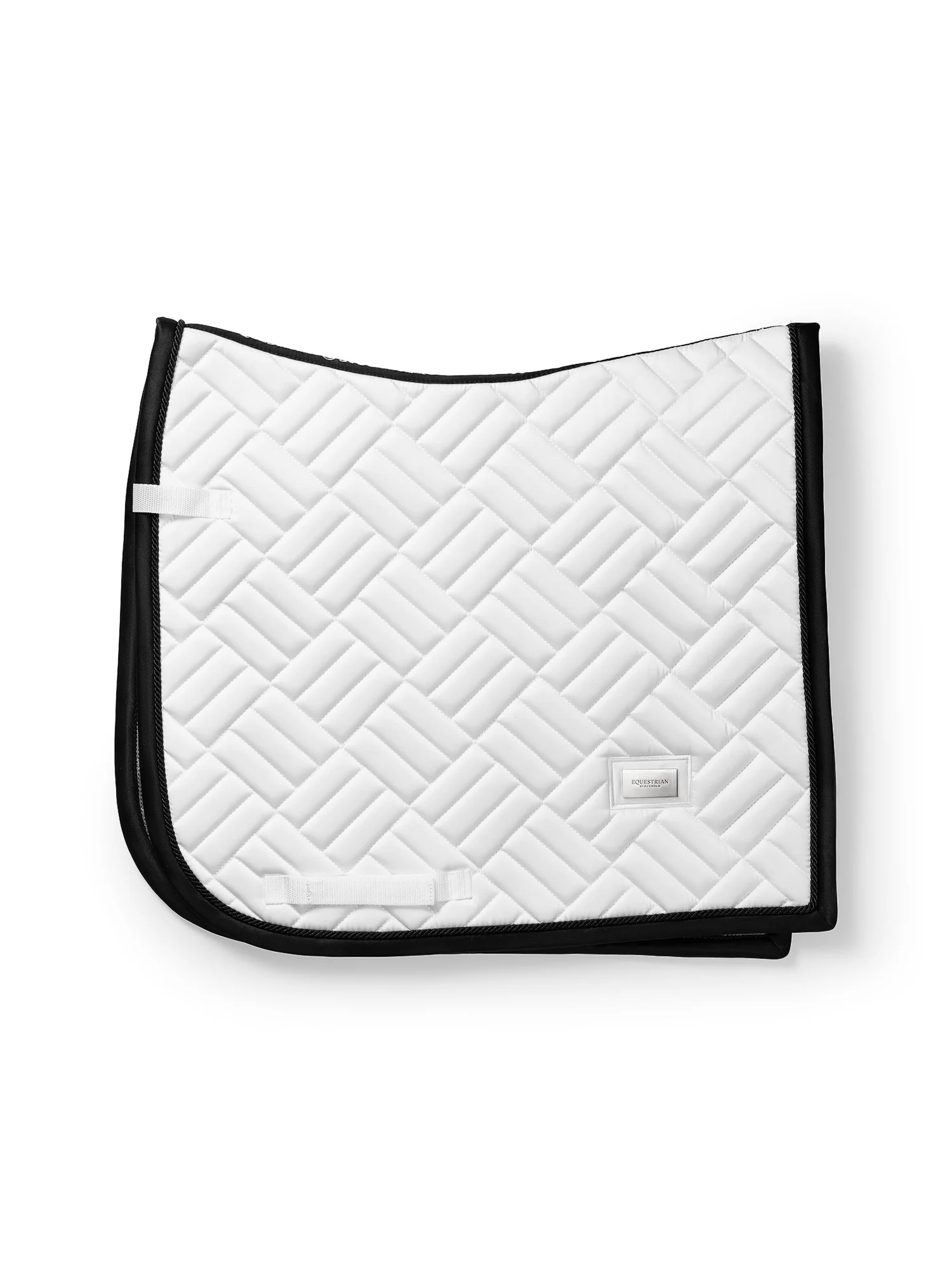 Dressage Saddle Pad Modern White Black Edition