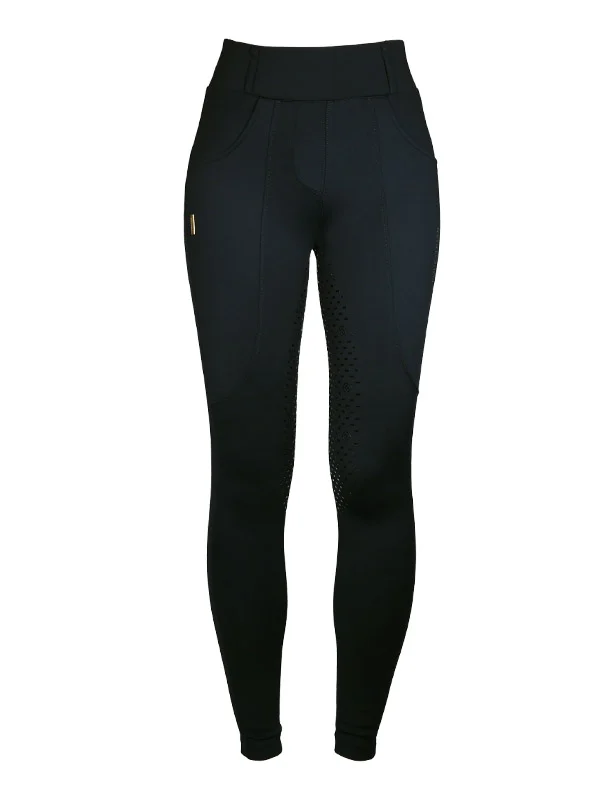 Riding Compression Breeches Supreme Black Gold