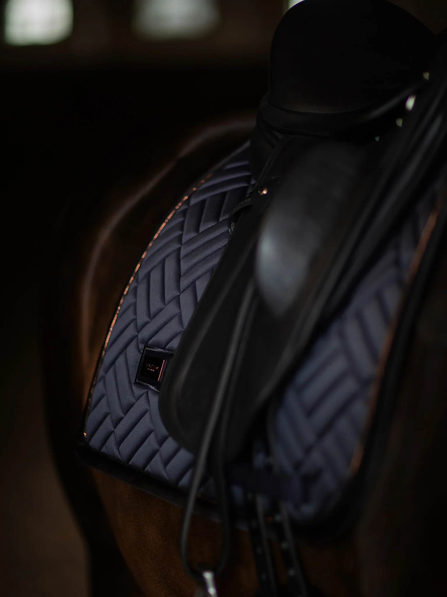 Dressage Saddle Pad Modern Dark Ocean