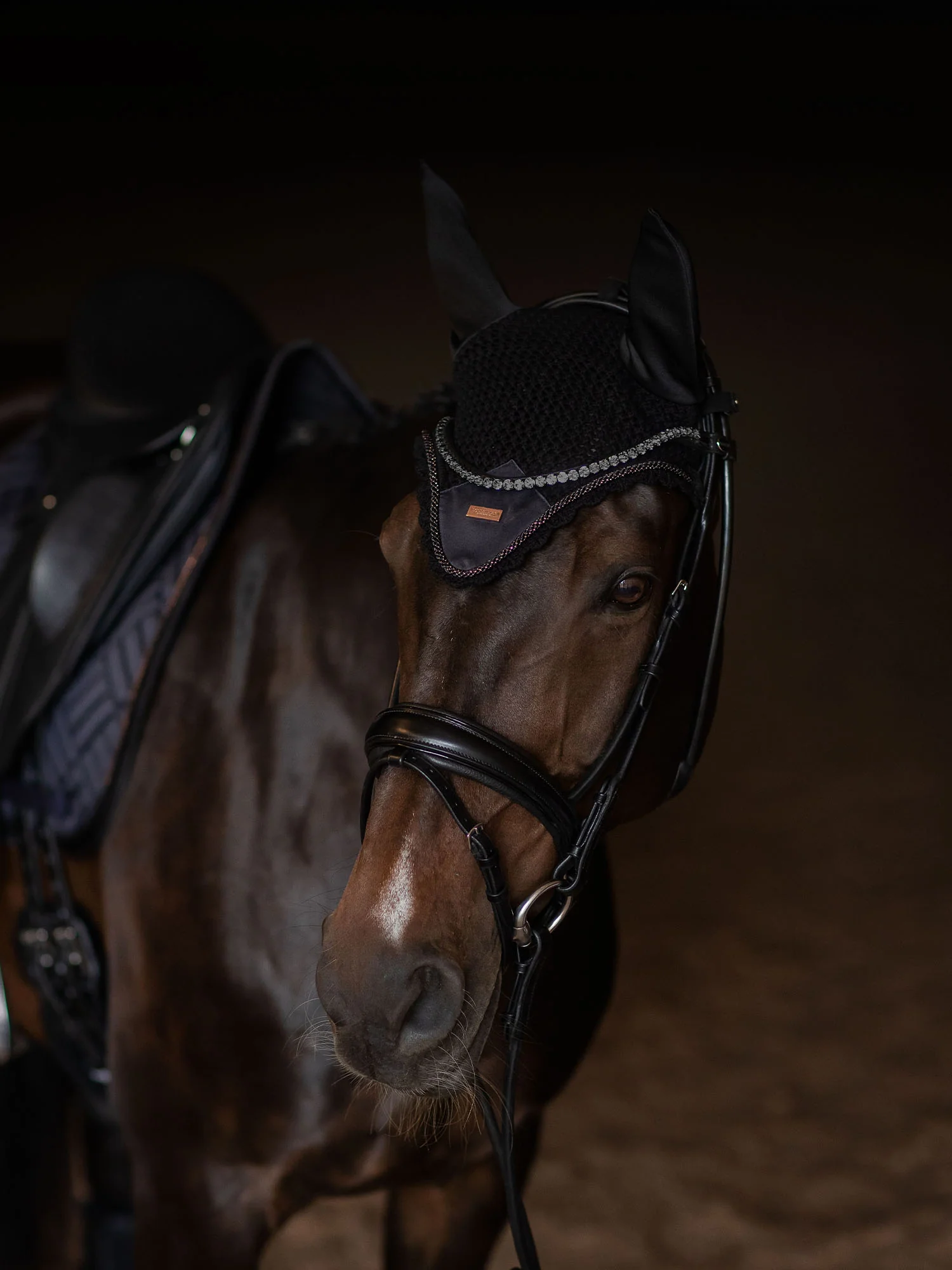 Ear Bonnet Dark Ocean