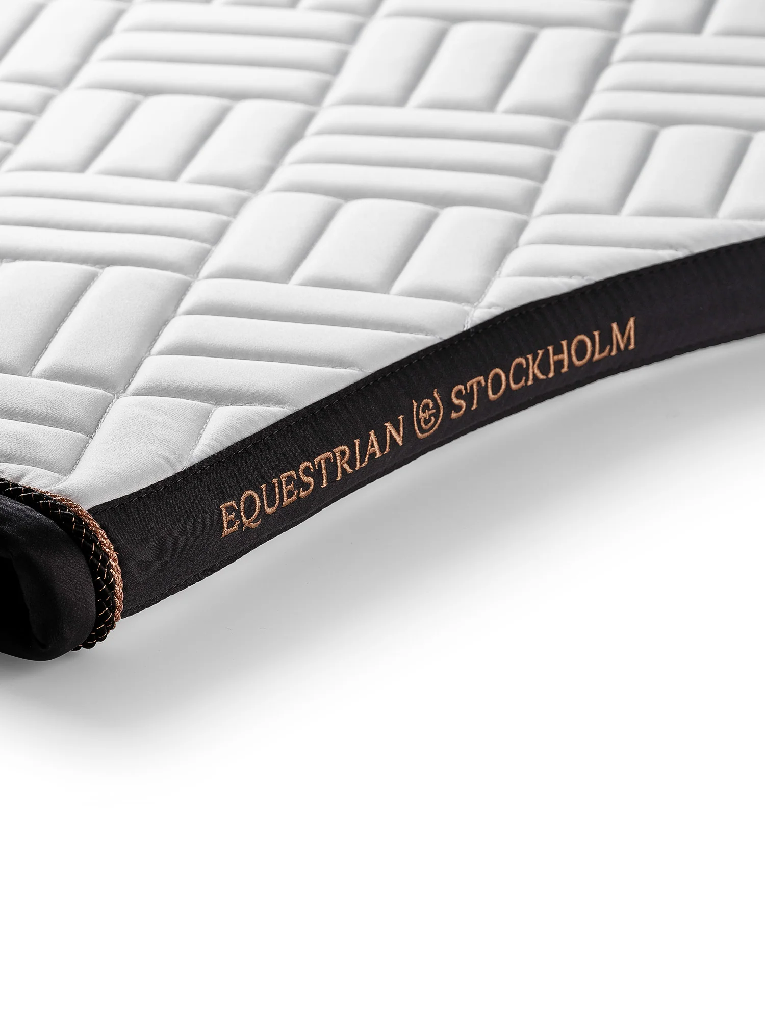 Dressage Saddle Pad Modern White Dark Ocean