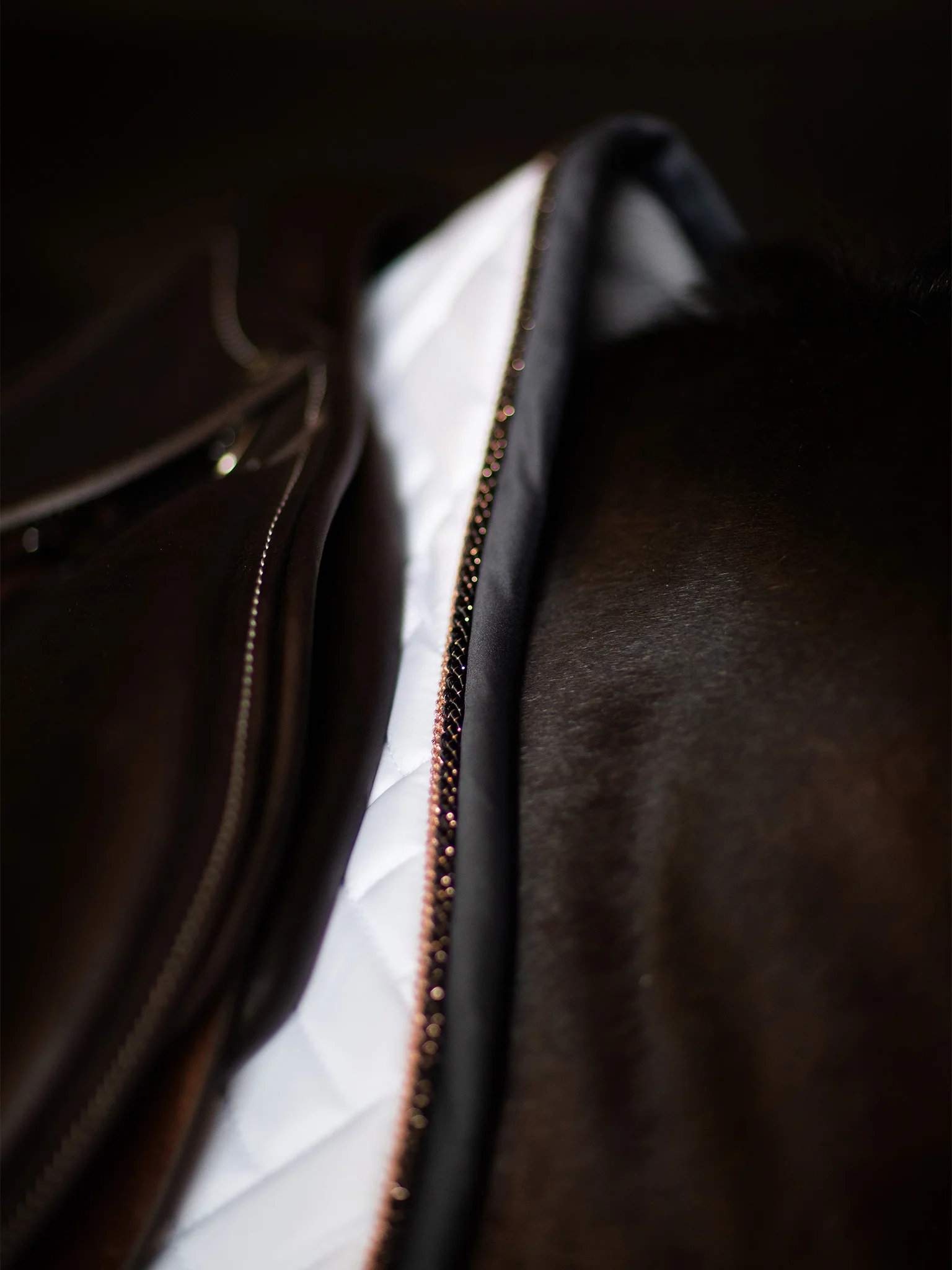 Jump Saddle Pad Modern White Dark Ocean