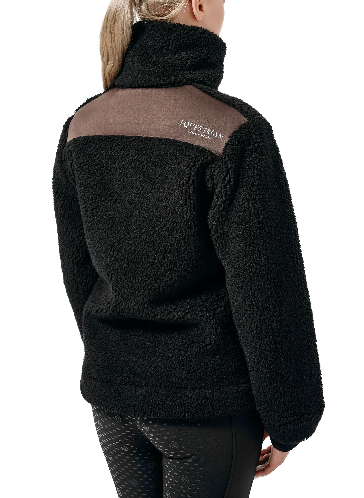 Teddy Fleece Jacket Black Mocha