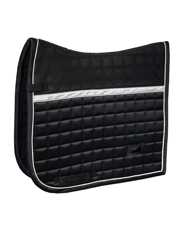 Reflective Dressage Saddle Pad Sportive Luminous Black