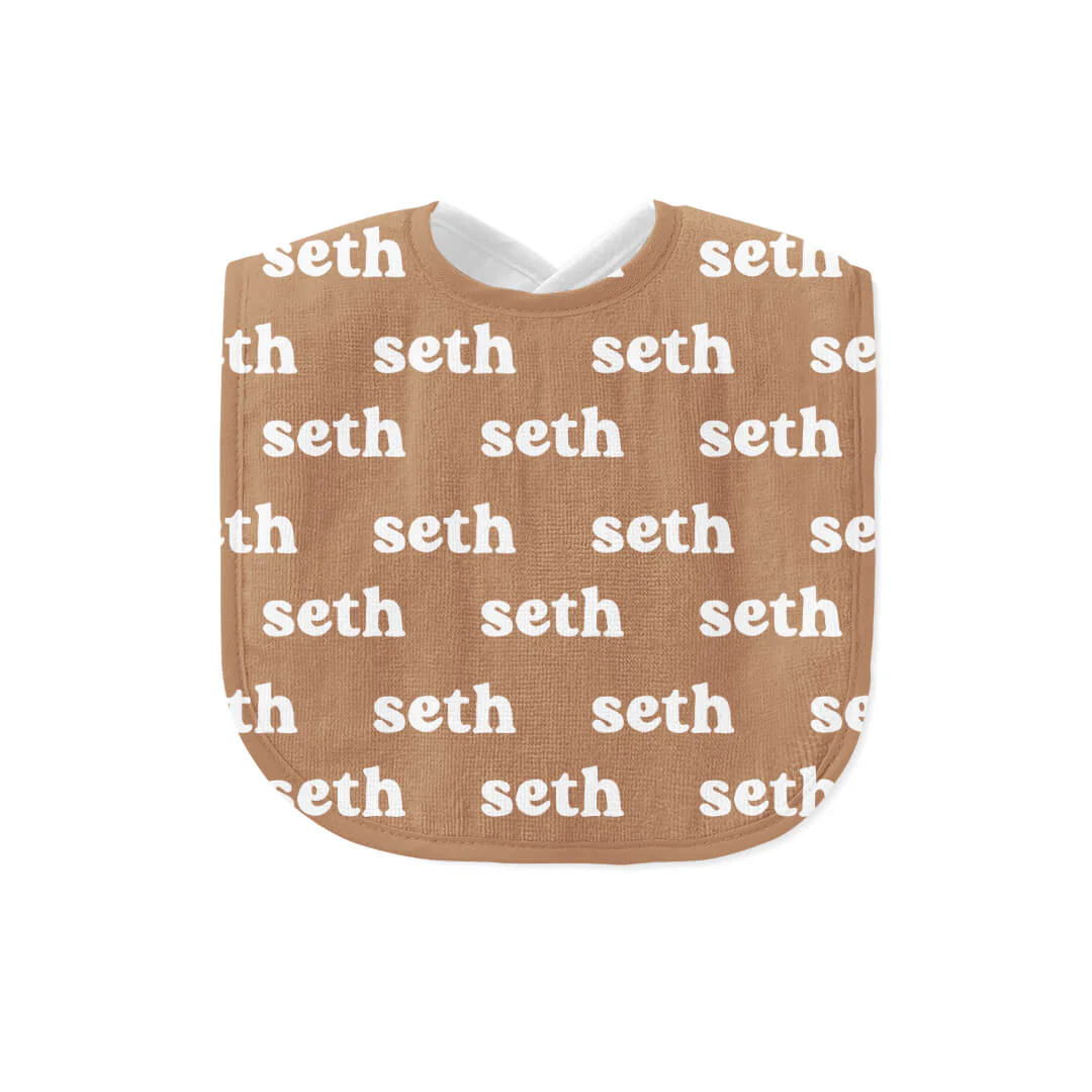 personalized baby name bib