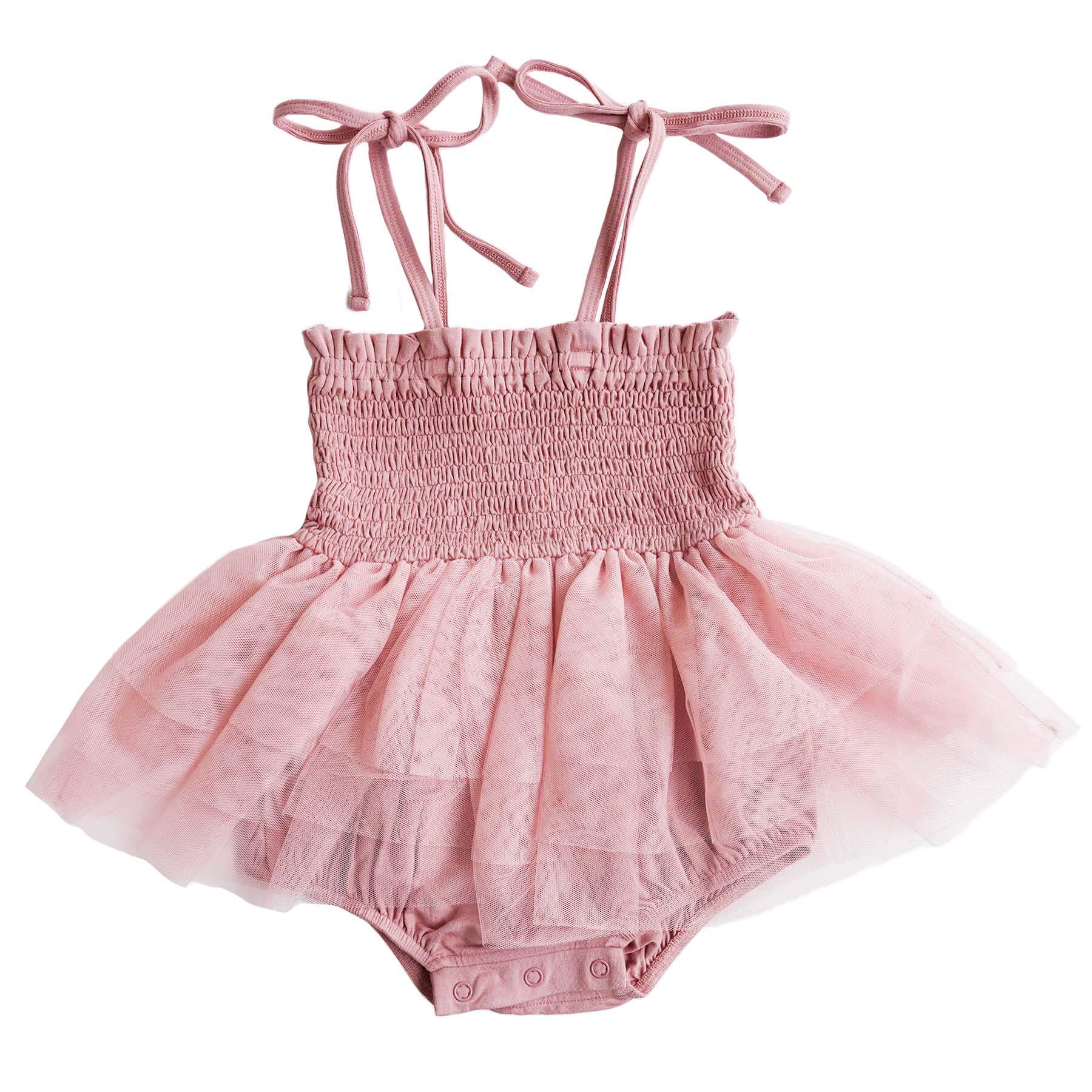 Smocked Tutu Bodysuit