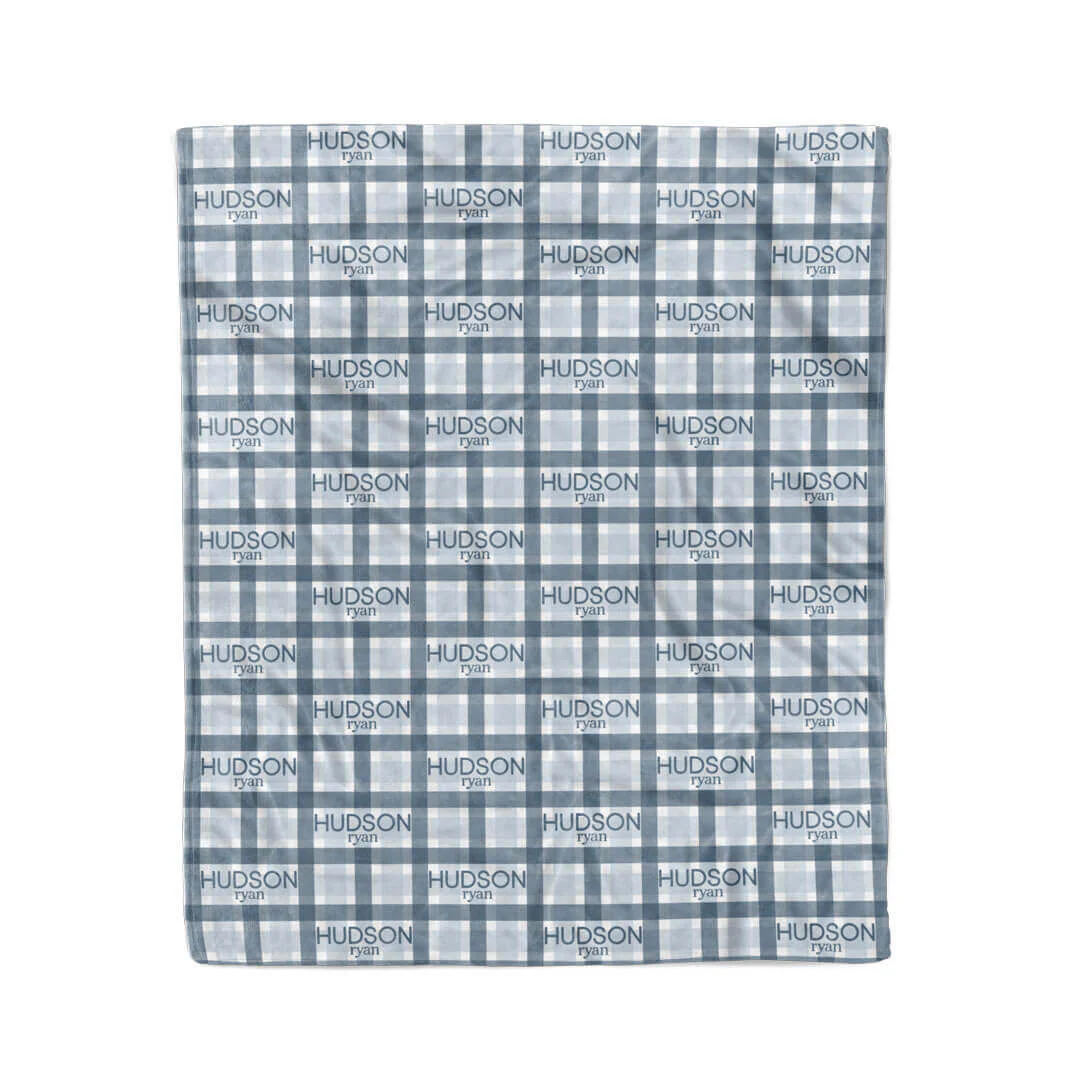 Custom Plaid Kids Blanket