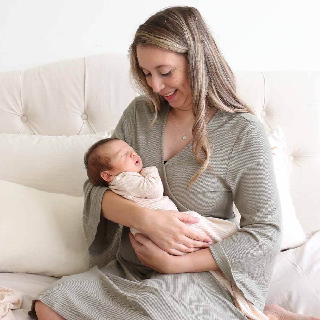 Bamboo Knit Maternity Robe