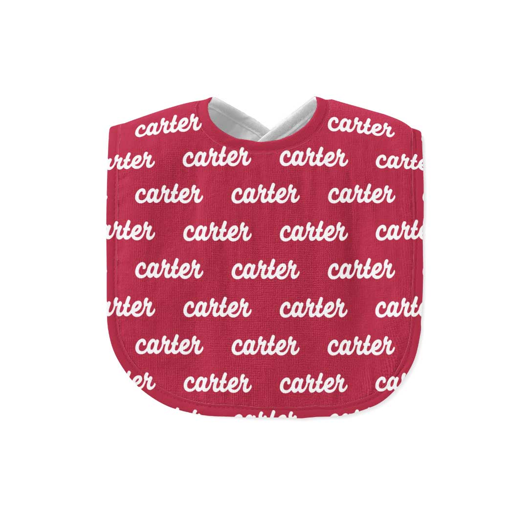 personalized baby name bib