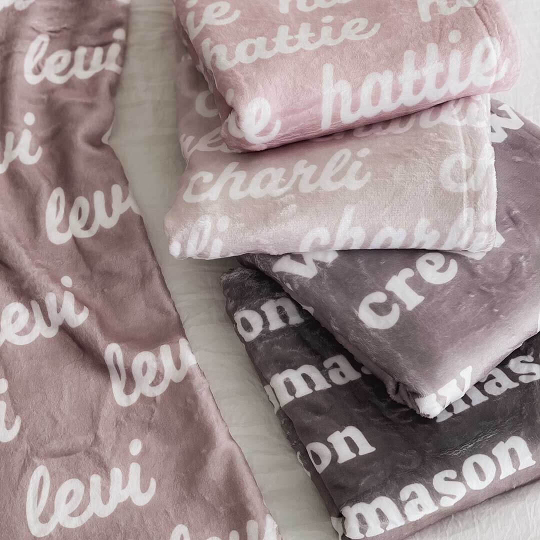 personalized color blanket