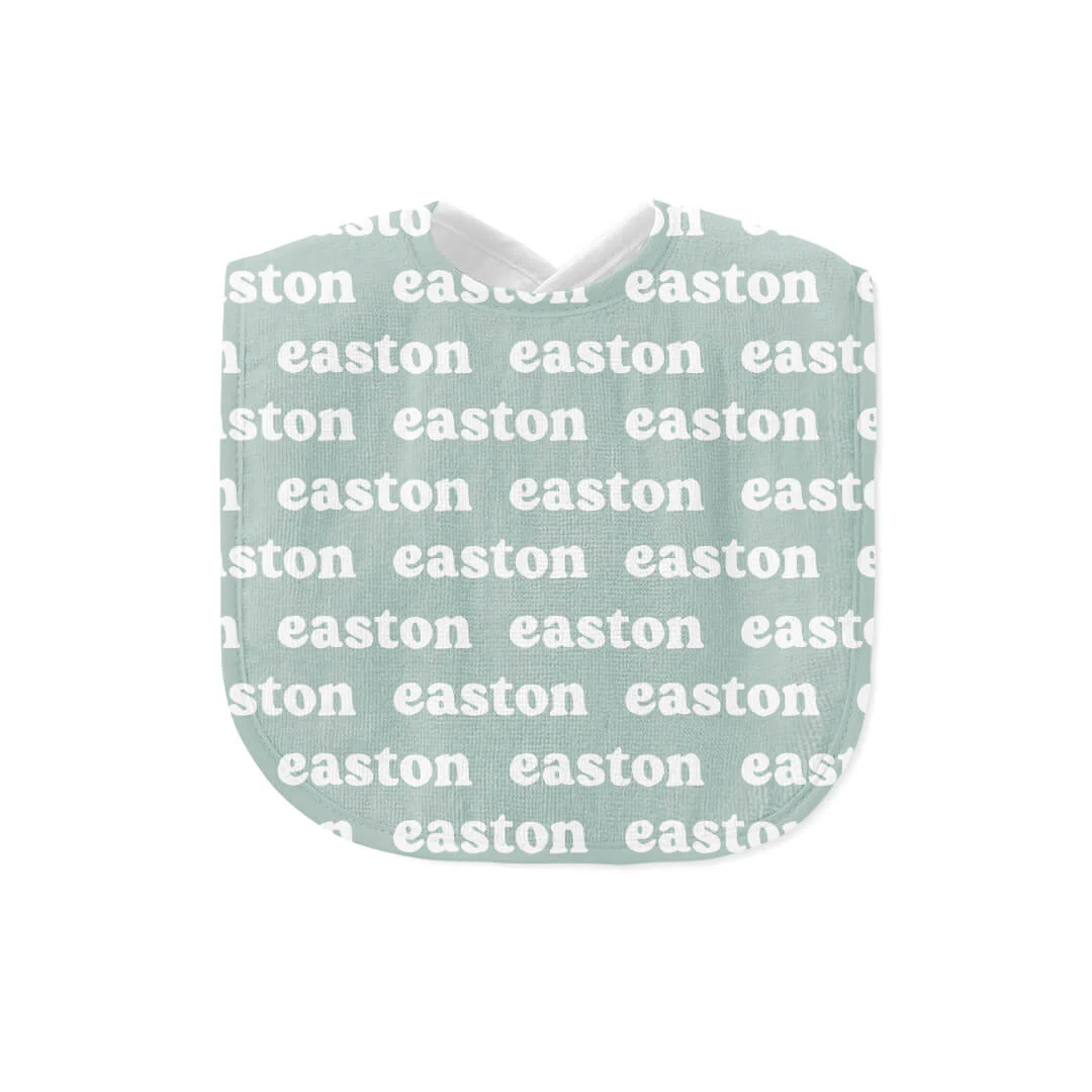 personalized baby name bib