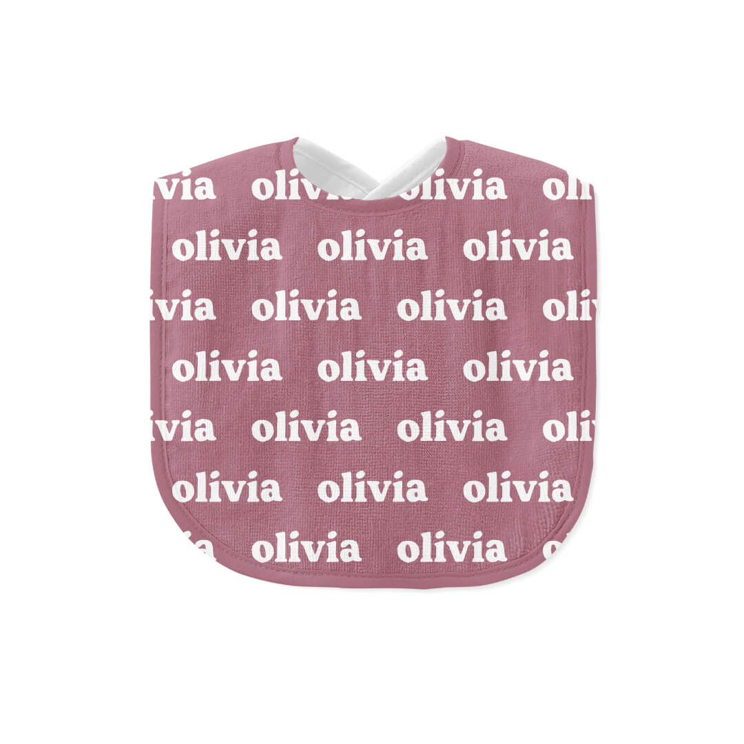 personalized baby name bib
