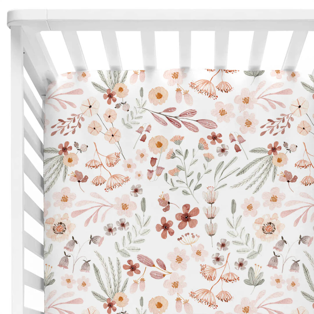Wildflower Crib Sheet