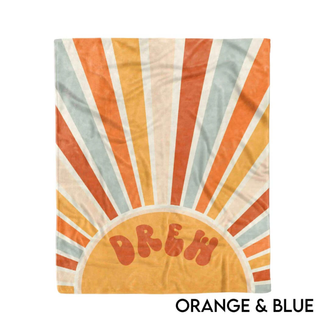 Vintage Sun Kids Blanket
