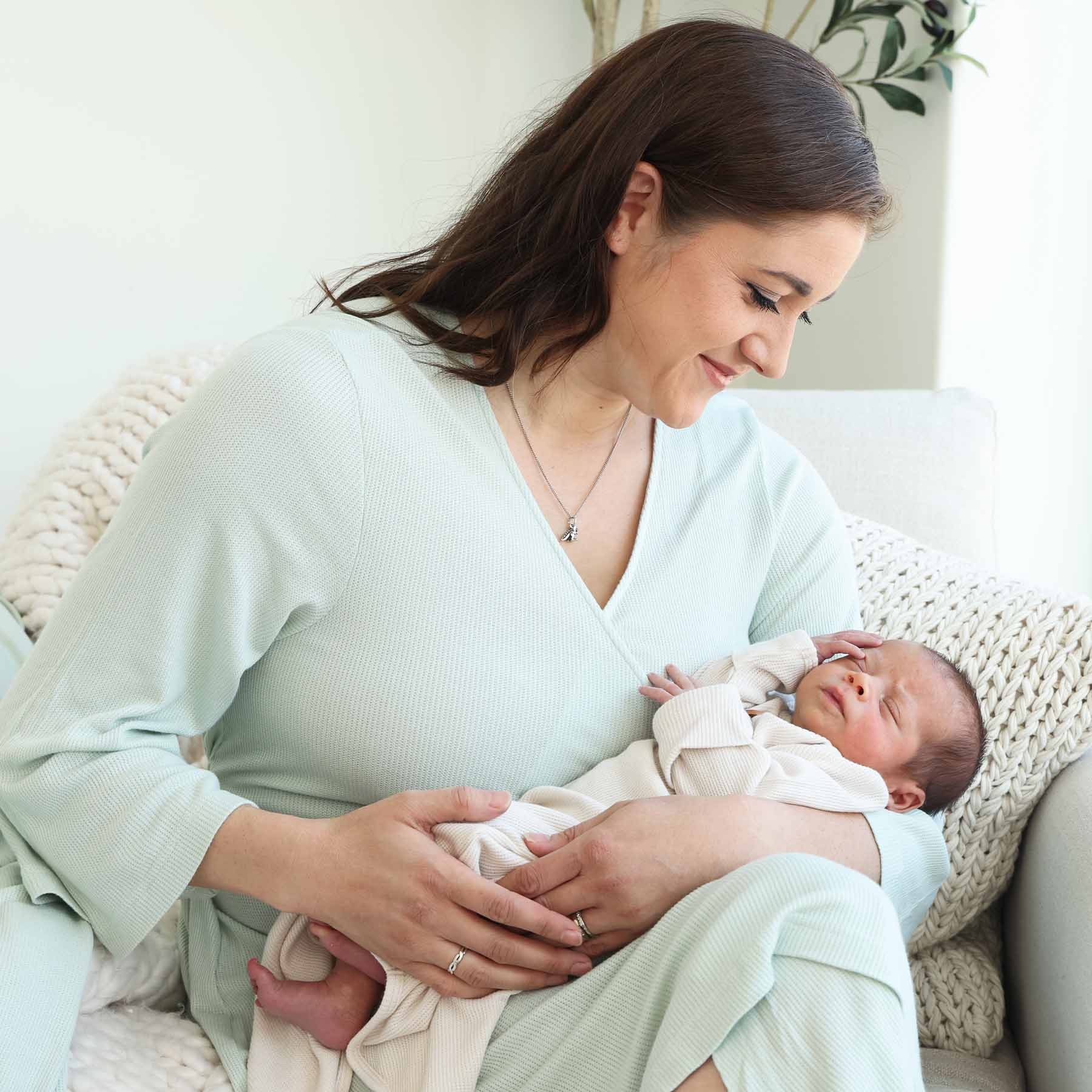Pistachio Maternity Robe