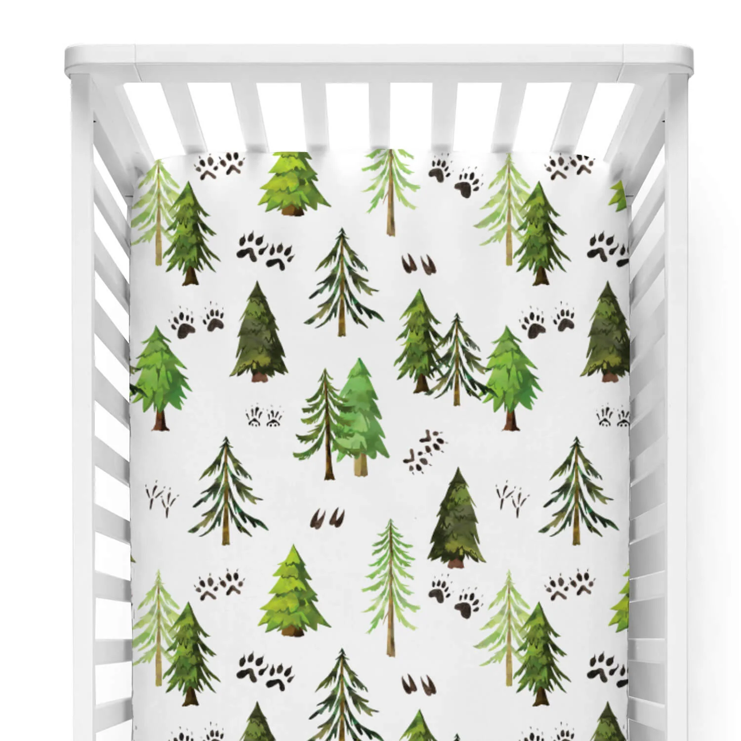 Woodland Trees Crib Sheet