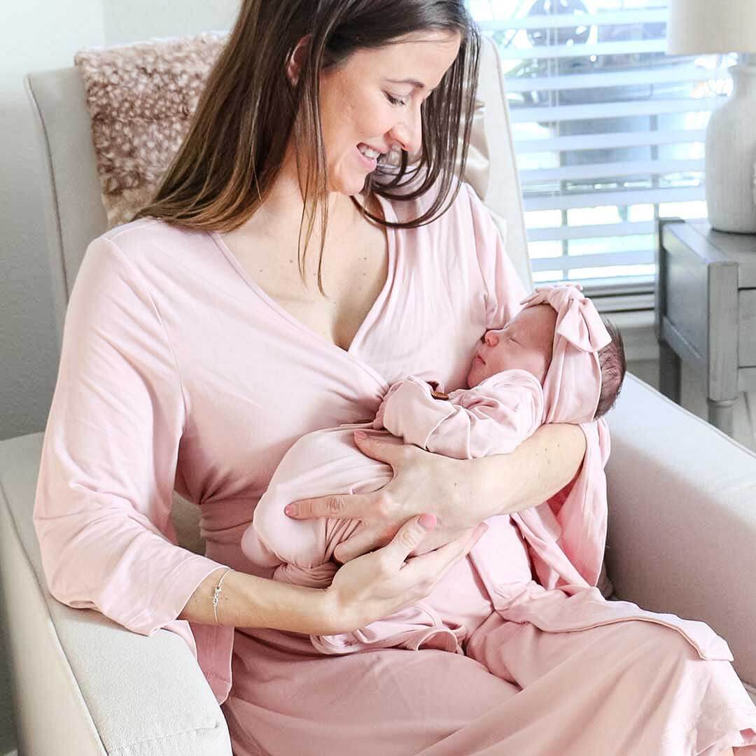 Bamboo Knit Maternity Robe