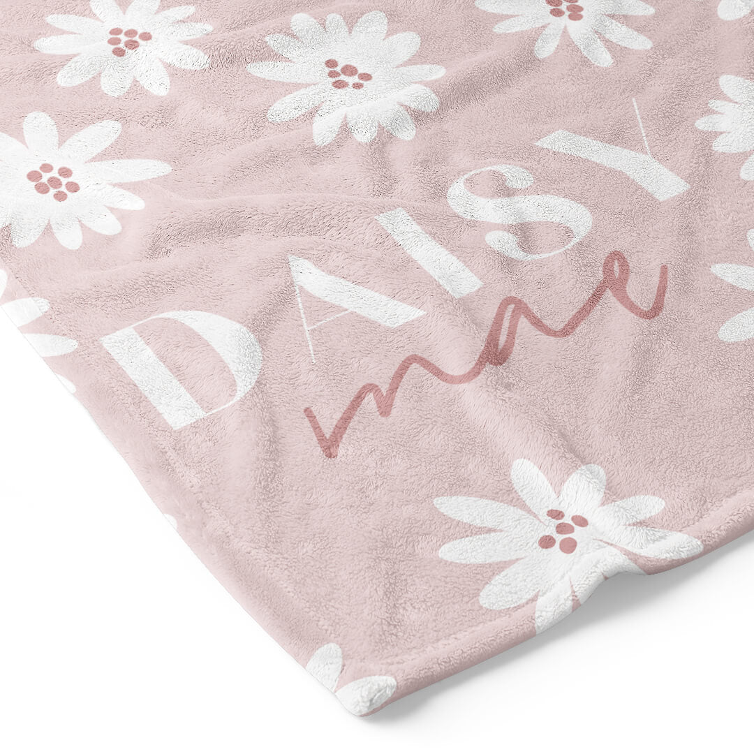 Pink Flower Kids Blanket