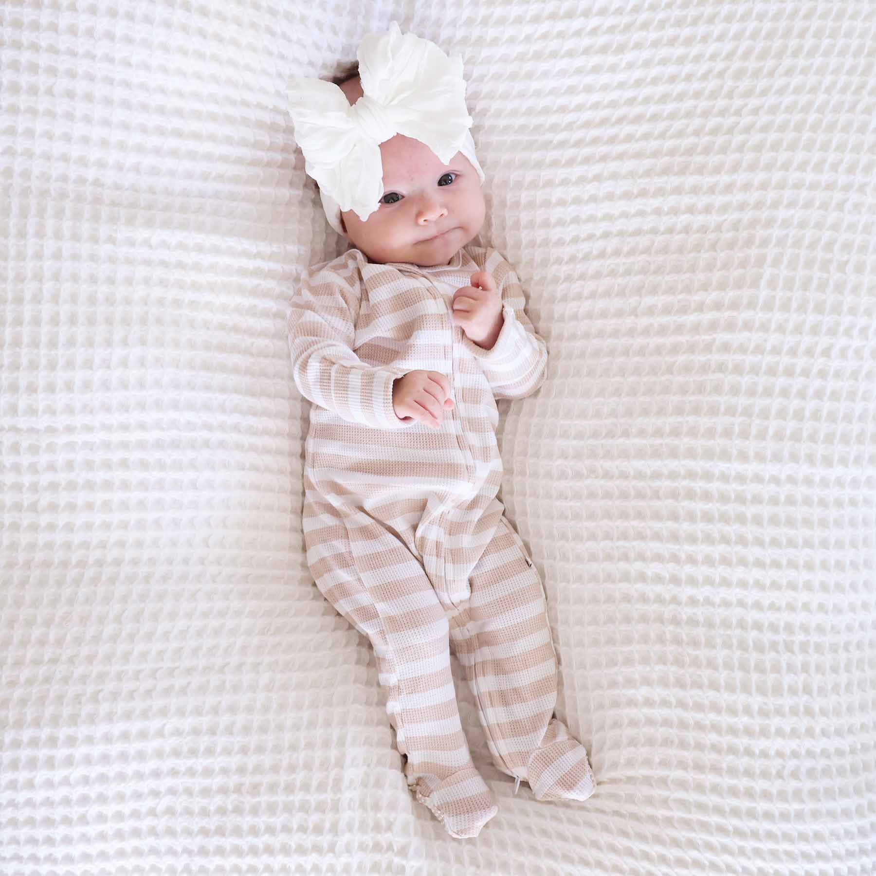 Cozy Footie with Stripes