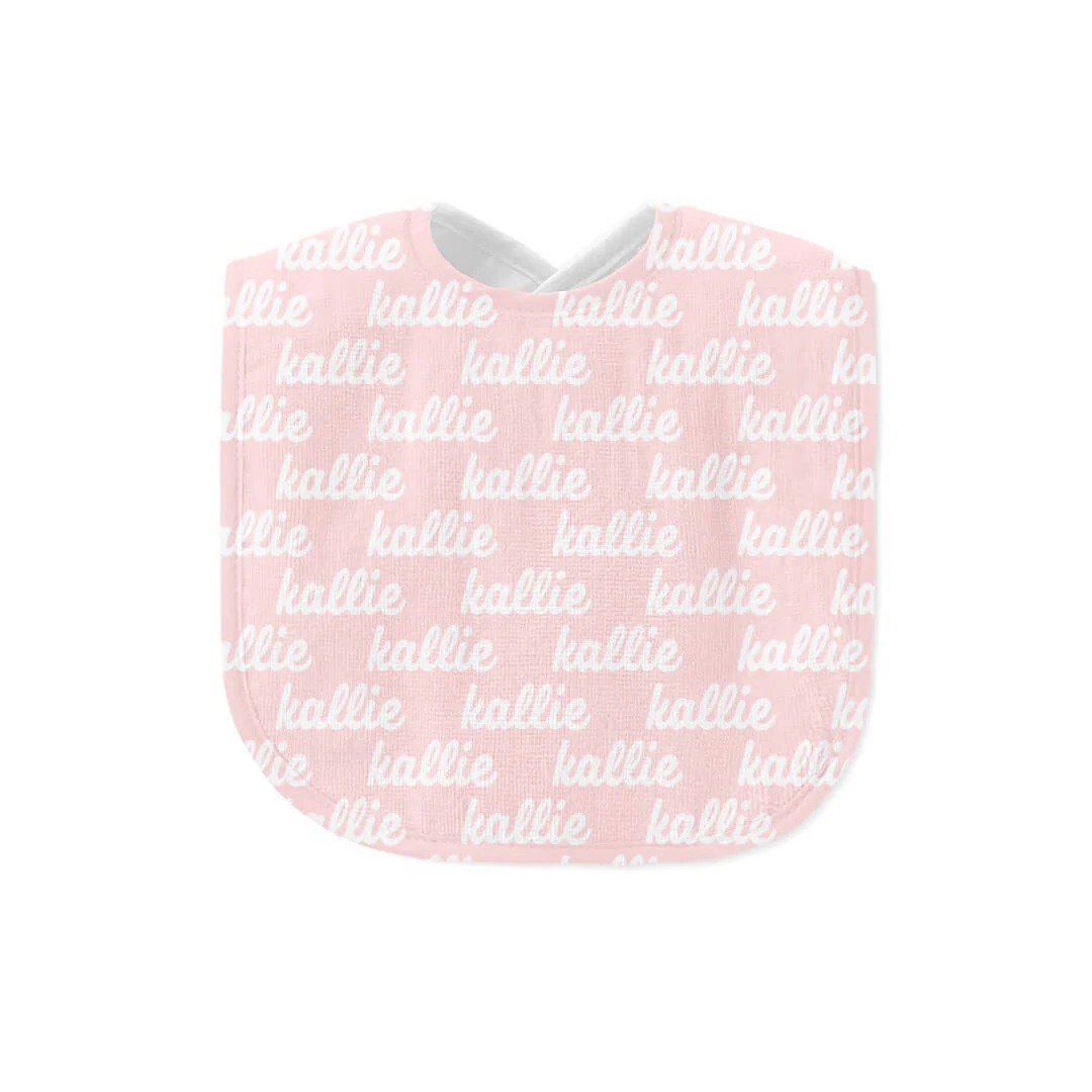 personalized baby name bib