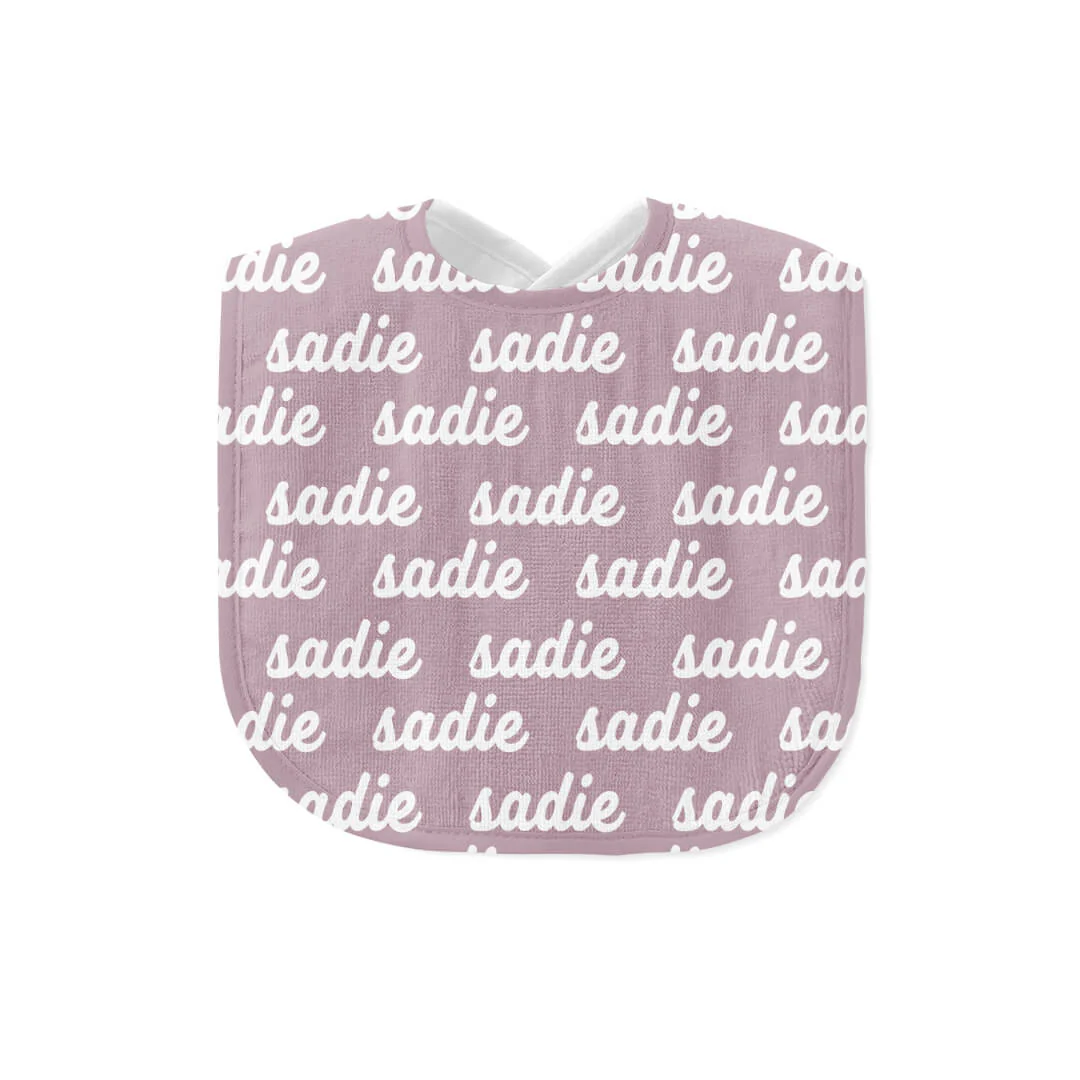 personalized baby name bib