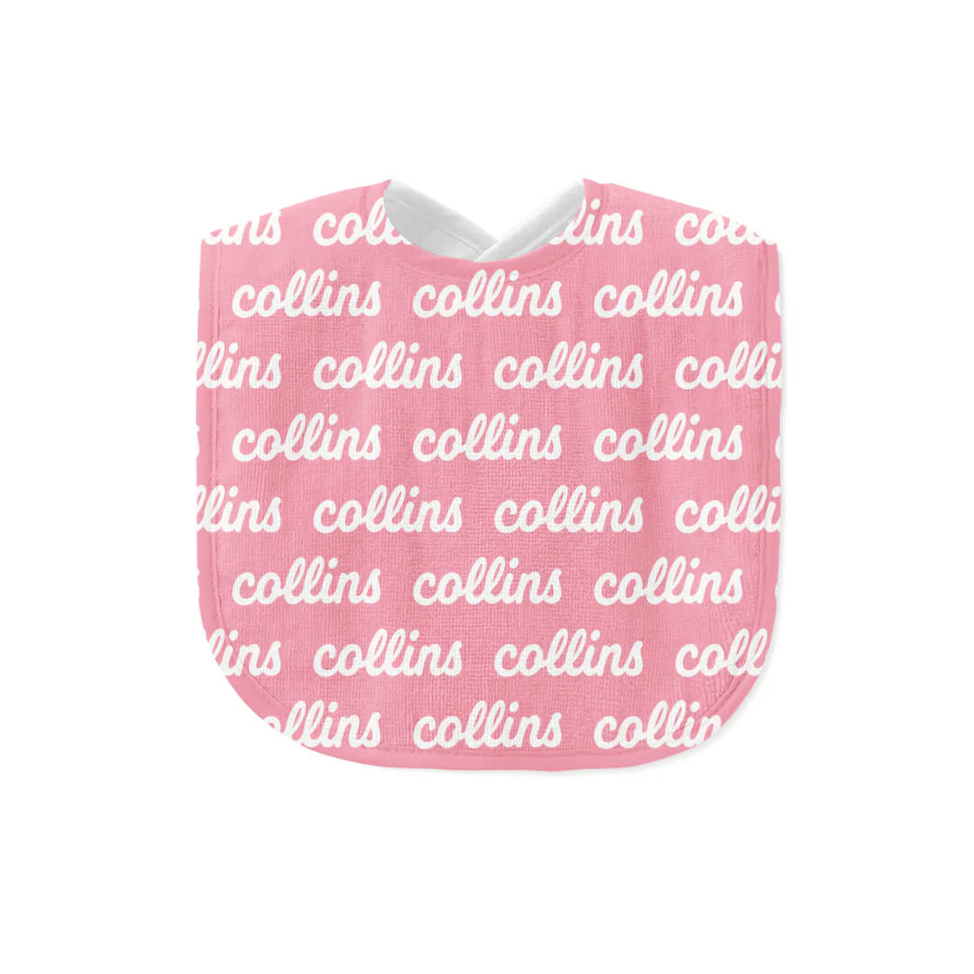 personalized baby name bib