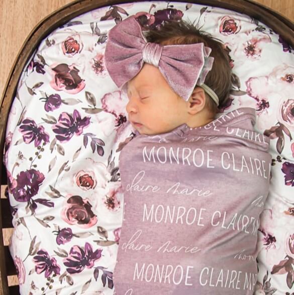Soft Bow Headband Purple