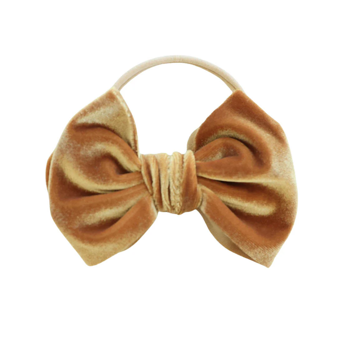 Velvet Bow Headband