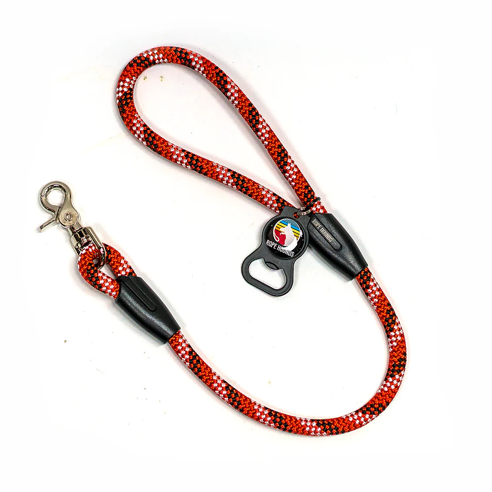2' Dog Traffic Lead - Reds/Oranges
