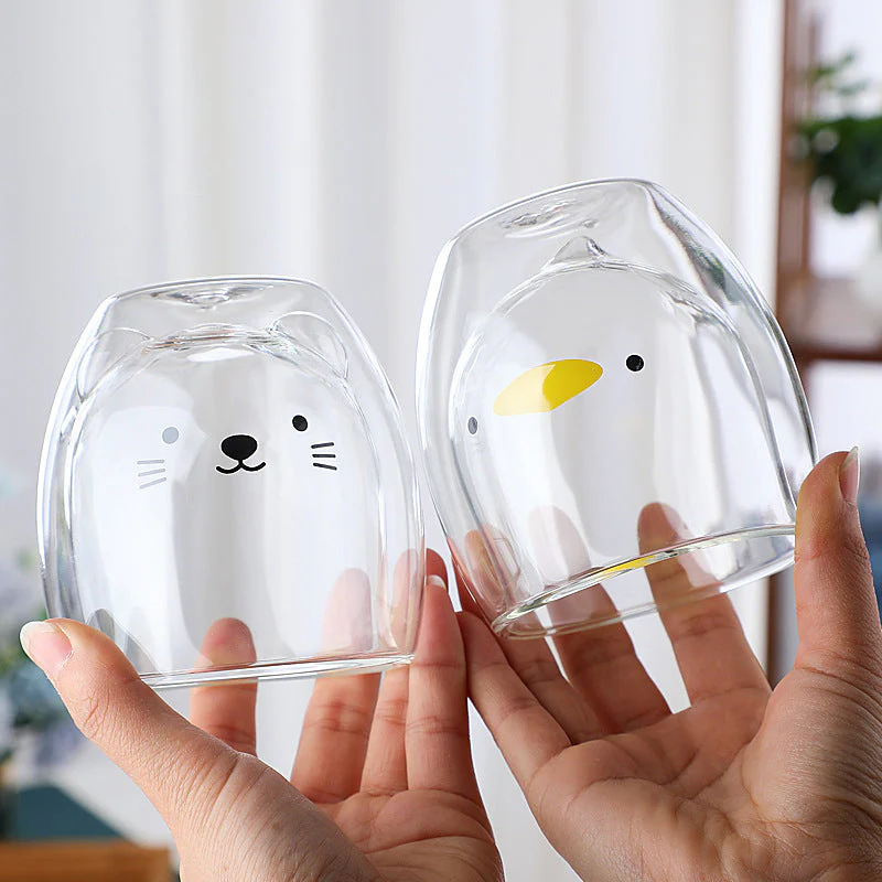 Cute Double Layer Coffee Cup