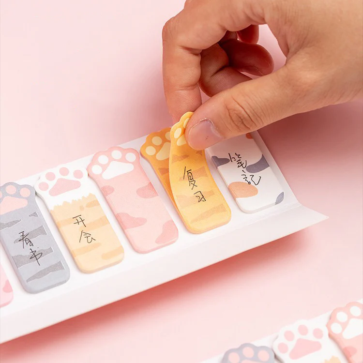 Cat Paw Sticky Notes