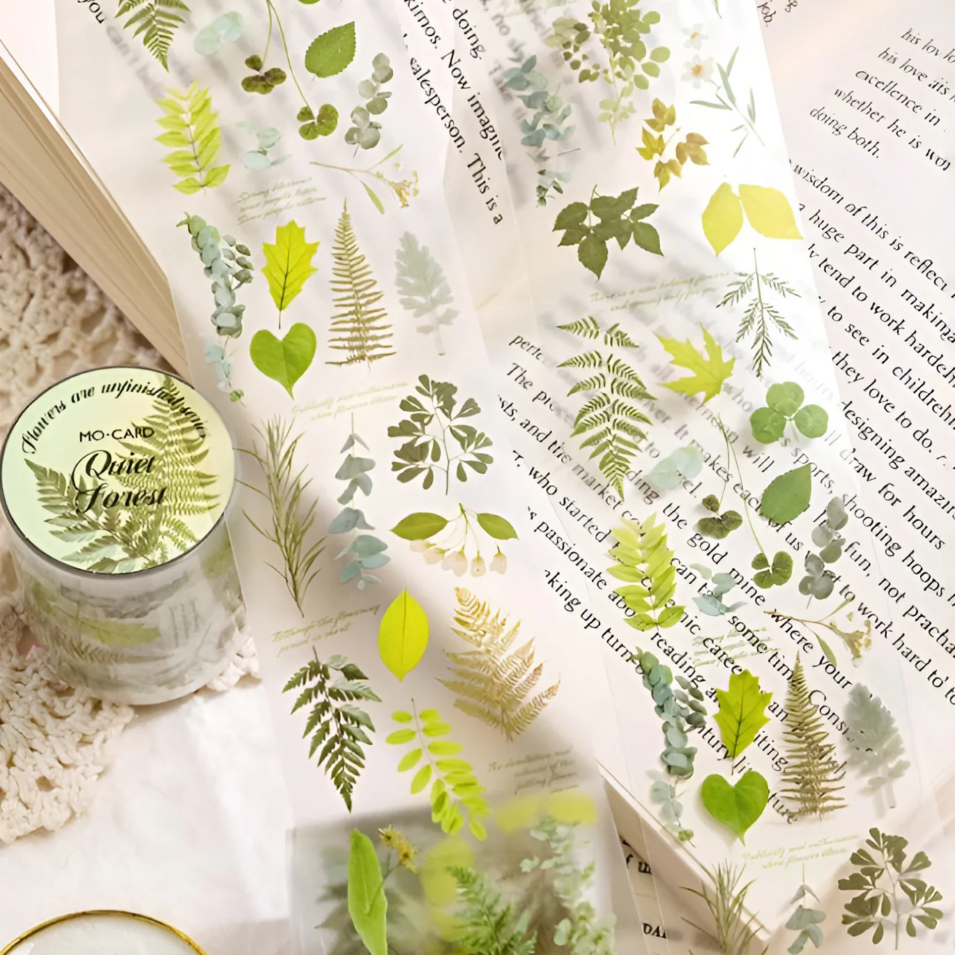 Floral Pattern Clear Tape