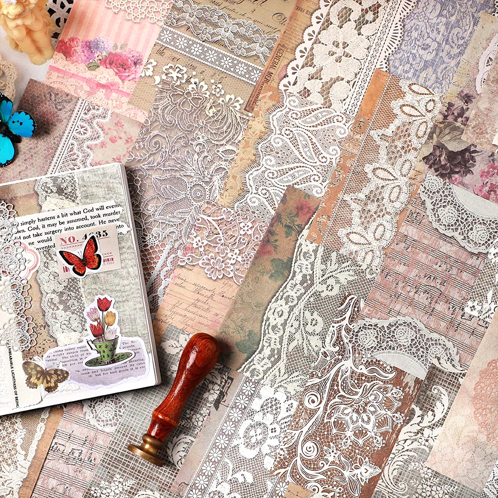 Delicate Lace Kraft Paper